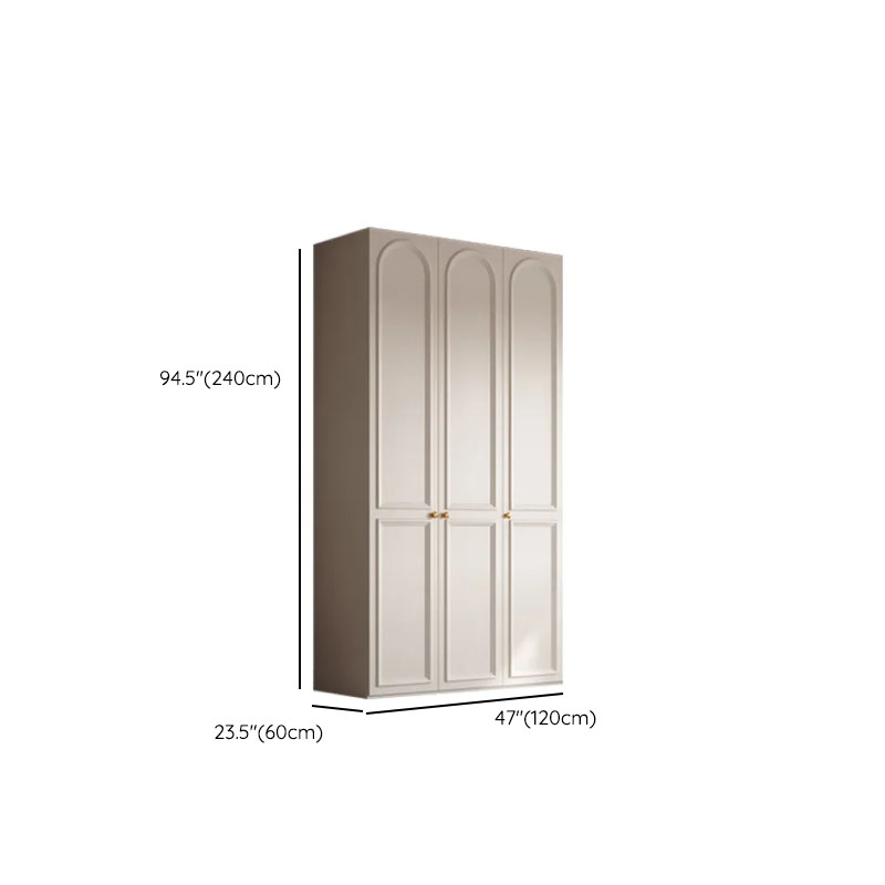 White Casual Wood Independent Armoire Cabinet with Soft Close Drawer, Soft Close Door, and Interior Shelves - image 12