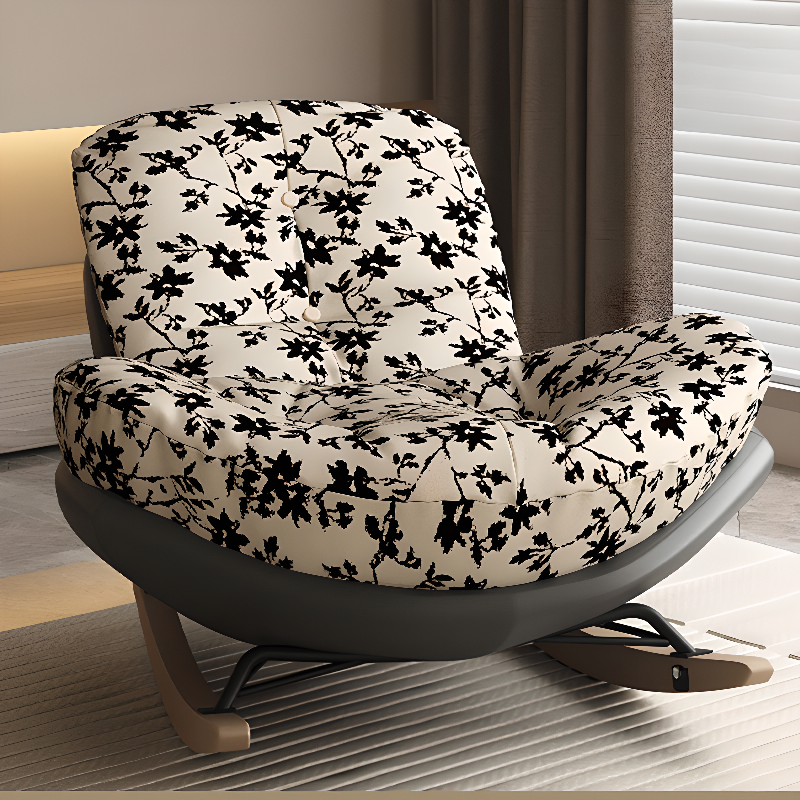 Chalk Modern Simple Style Upholstered Rocking Chair Couch, Scratch-defiant & Cushioned - image 13