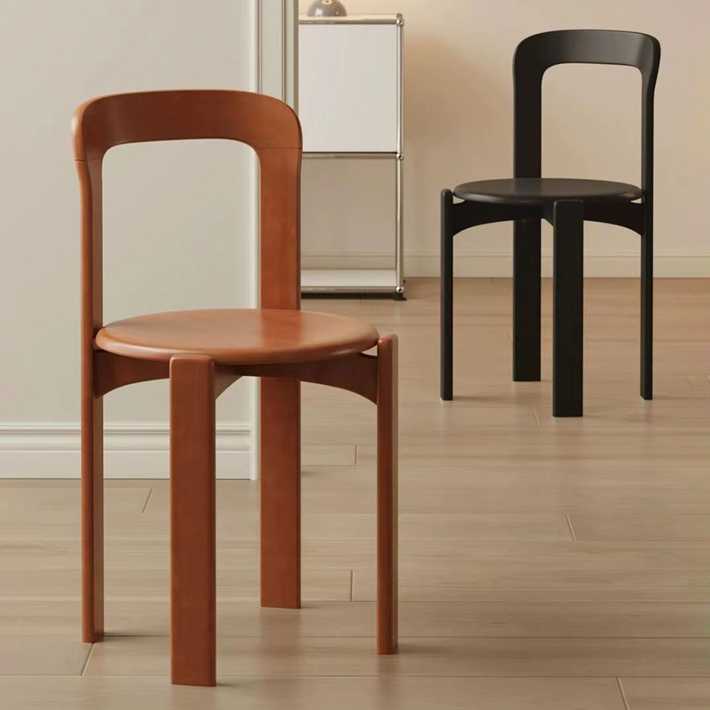 Framed Stable Orange/Green/Blue Solid Wood Side Chair with Foot Pads in a Modern Style - image 7