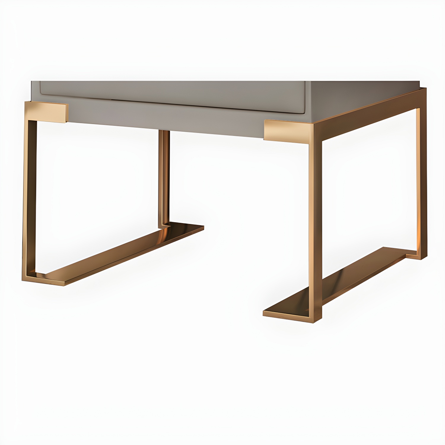 Faux Leather Nightstand 1-Drawer 21 Inch Tall Modern Legs Included Night Table - image 26