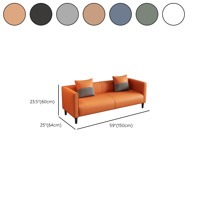 Elegant Sitting Room Sofa/Loveseat in Dove Grey, Tangerine, and Ivory with Solid and Manufactured Wood Construction - image 19