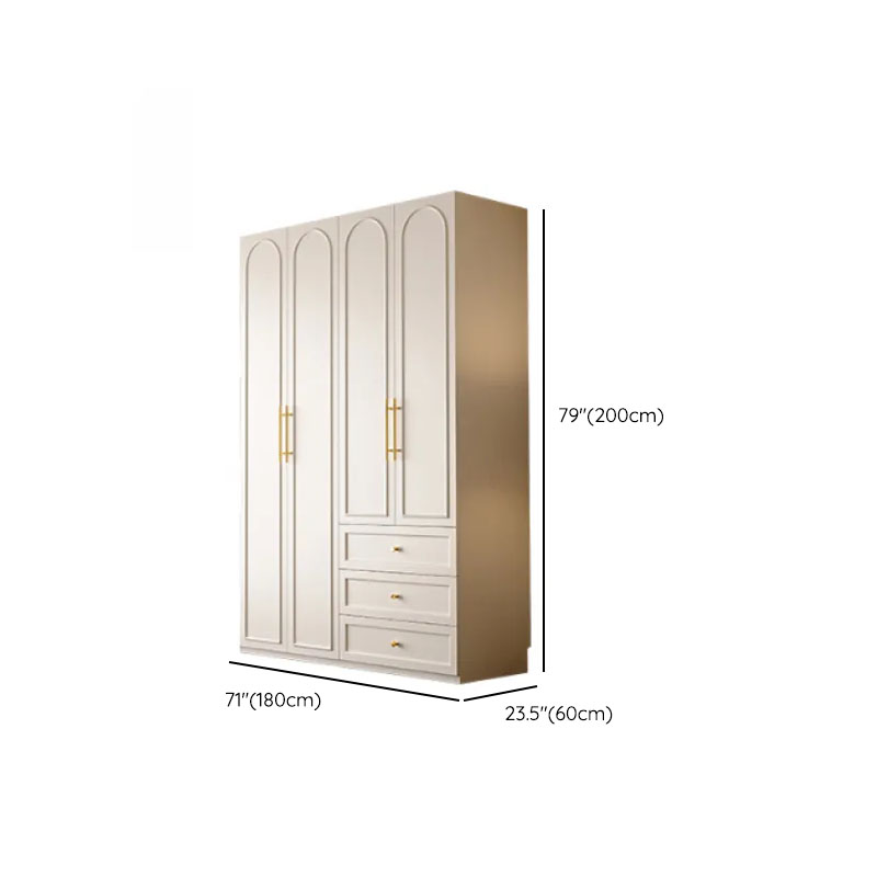 Chalk Modern Wooden Standalone Almirah with 3-Drawer/6-Drawer, Soft Close Door, and Interior Shelves - image 9