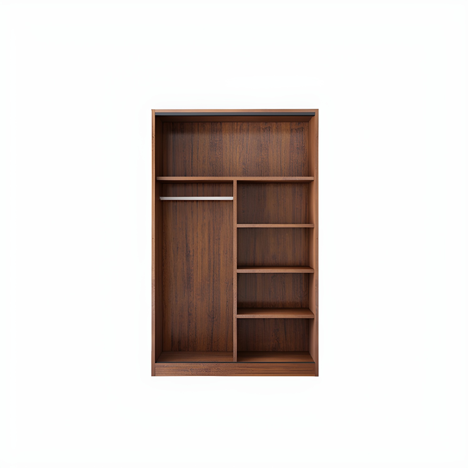 Solid Wood Frame Wardrobe Freestanding Wardrobe with Sliding Doors - image 4