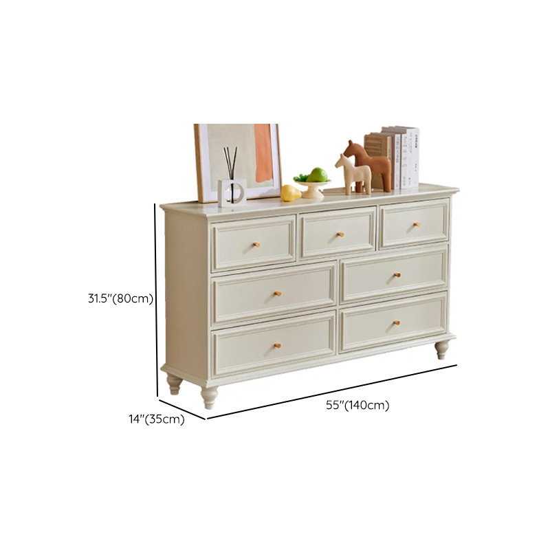 Casual Natural Wood Console Dresser/Semainier with 5/7/9 Drawers in Horizontal/Vertical Orientation - image 16