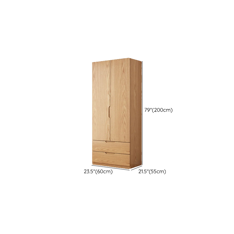 Unattached Natural Color Wardrobe/Non-Hanging Armoire with Gate - image 19