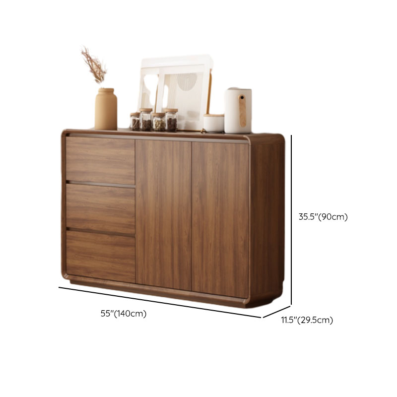 Casual Cocoa Standard/Narrow Sideboard with 3 Drawers/3 Shelves/2 Doors/3 Doors - image 20