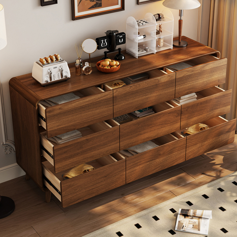 Cocoa Modern Simple Style Manufactured Wood Double Dresser/Bachelor Chest/Semainier with 6/3/5 Drawers Horizontal/Vertical - image 3