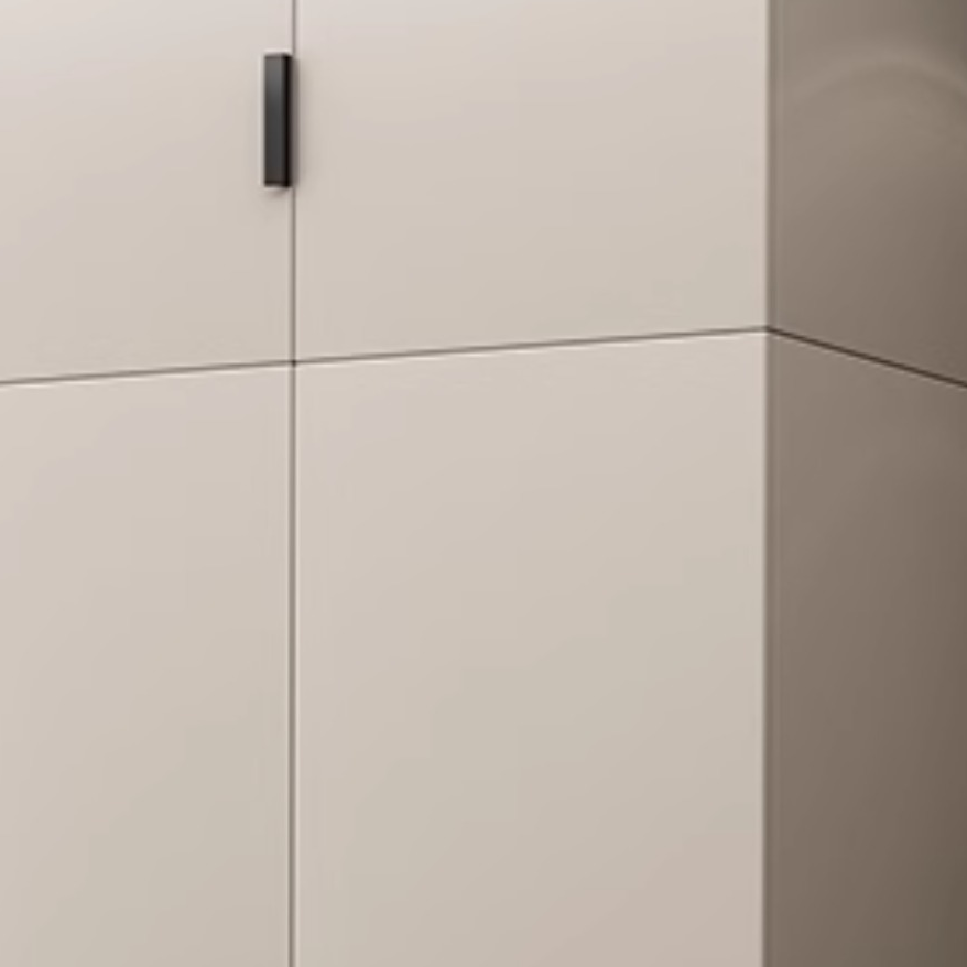 Modish Manufactured Wood Wardrobe Closet with Interior Shelves and Clothing Rod - image 6