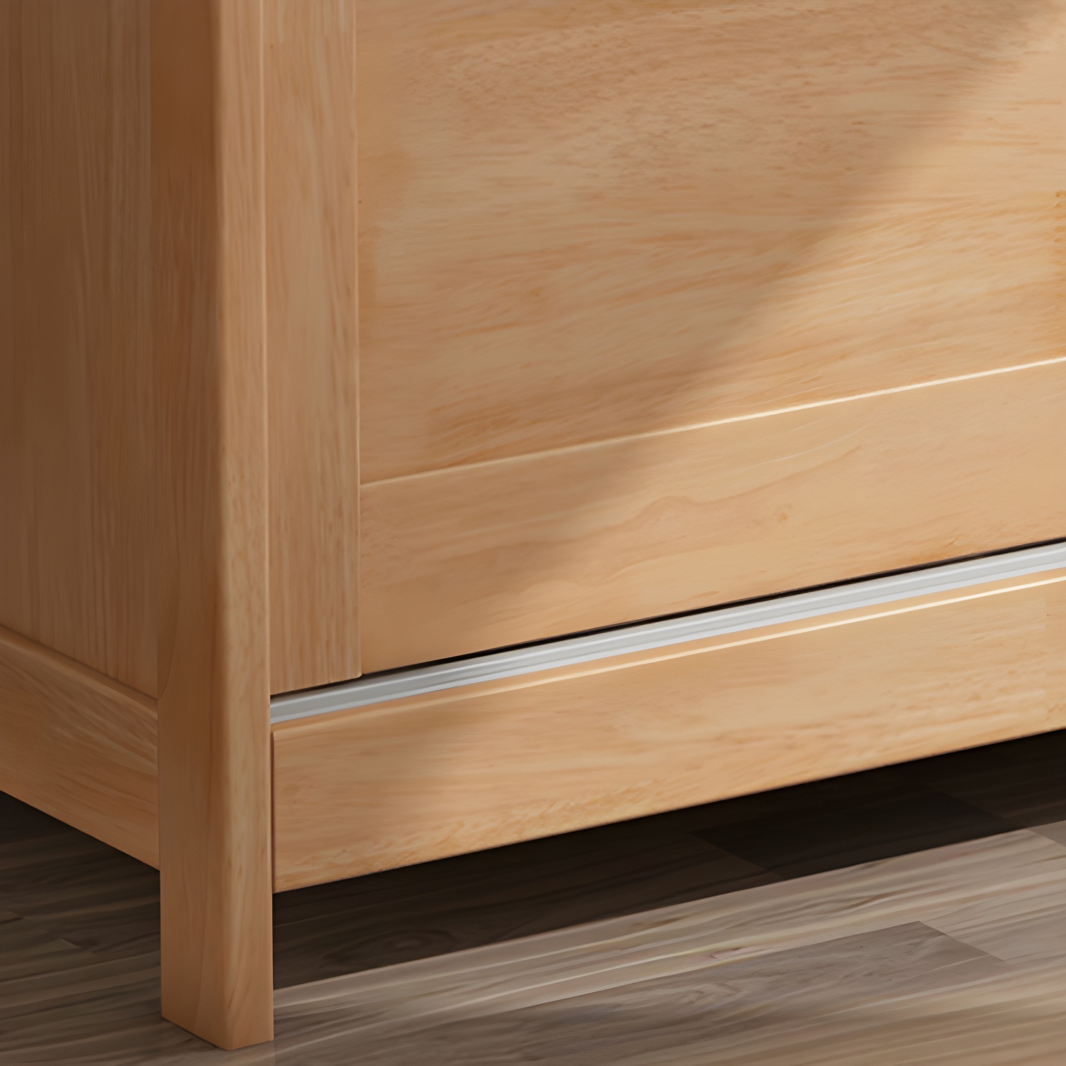 Modern Style Wardrobe Cabinet Wood Clothes Rail Wardrobe Armoire with Shelves - image 9