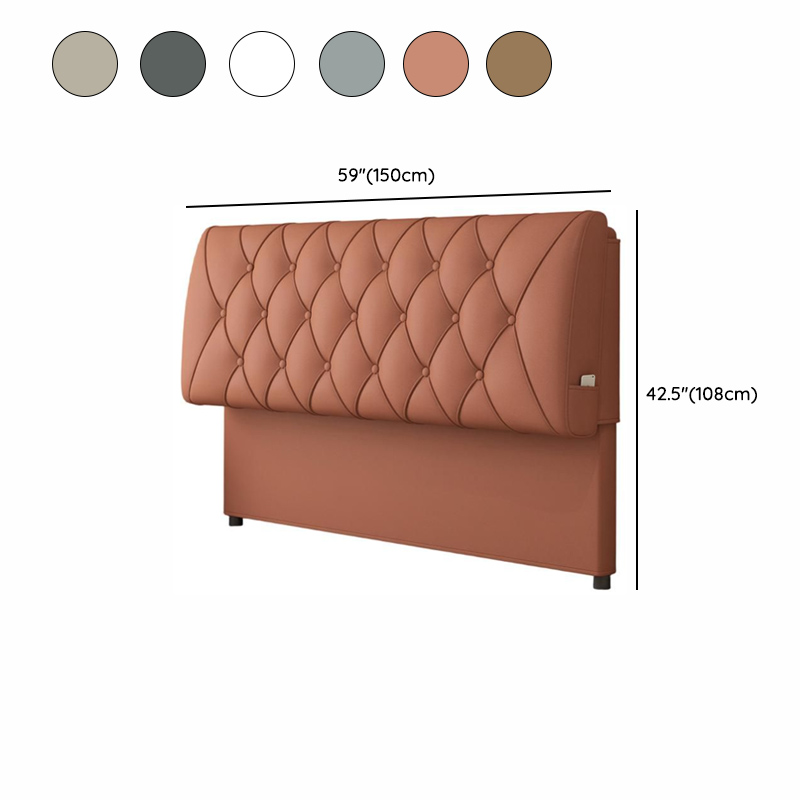 King(76"W x 80"L)/Queen(60"W x 80"L)/Full(54"W x 75"L) Piled Rectangle Panel Headboard With Legs, Sponge Filling, Standard（36-55“） Height and Lumber Frame - image 14
