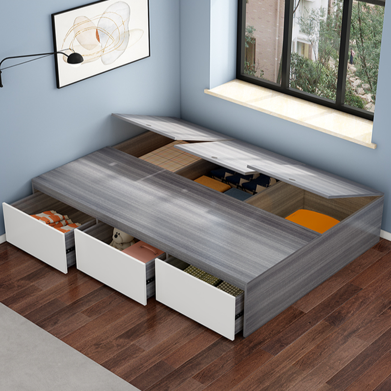Trendy Oak Wood Tatami Bed Perfect for Living Room Use - image 7