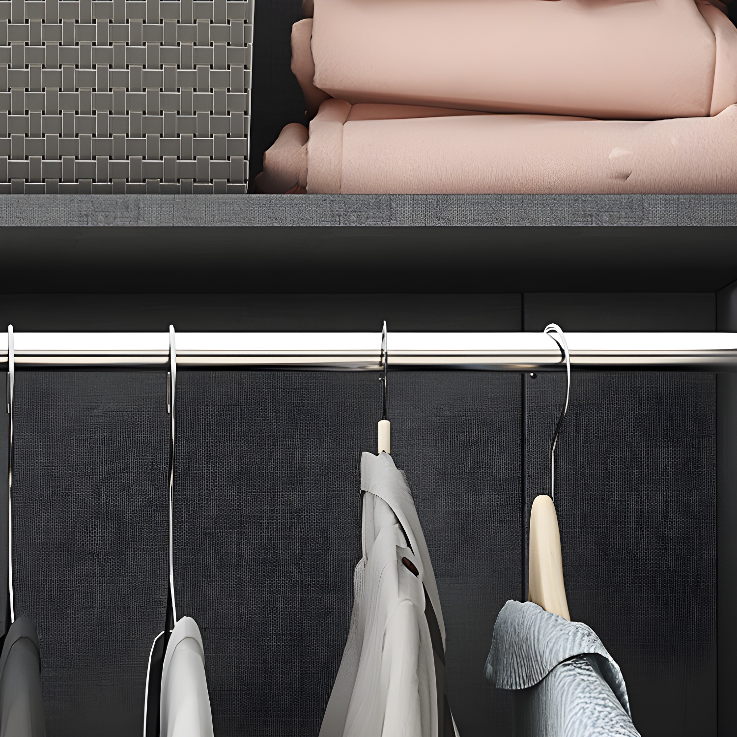 Sliding Engineered Wood Wardrobe Closet Modern Wardrobe Armoire - image 3