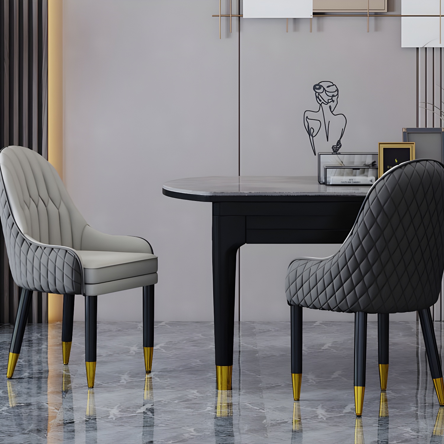 Scandinavian Indoor Arm Chair Upholstered Parsons Back Wood Dining Room Chair - image 23