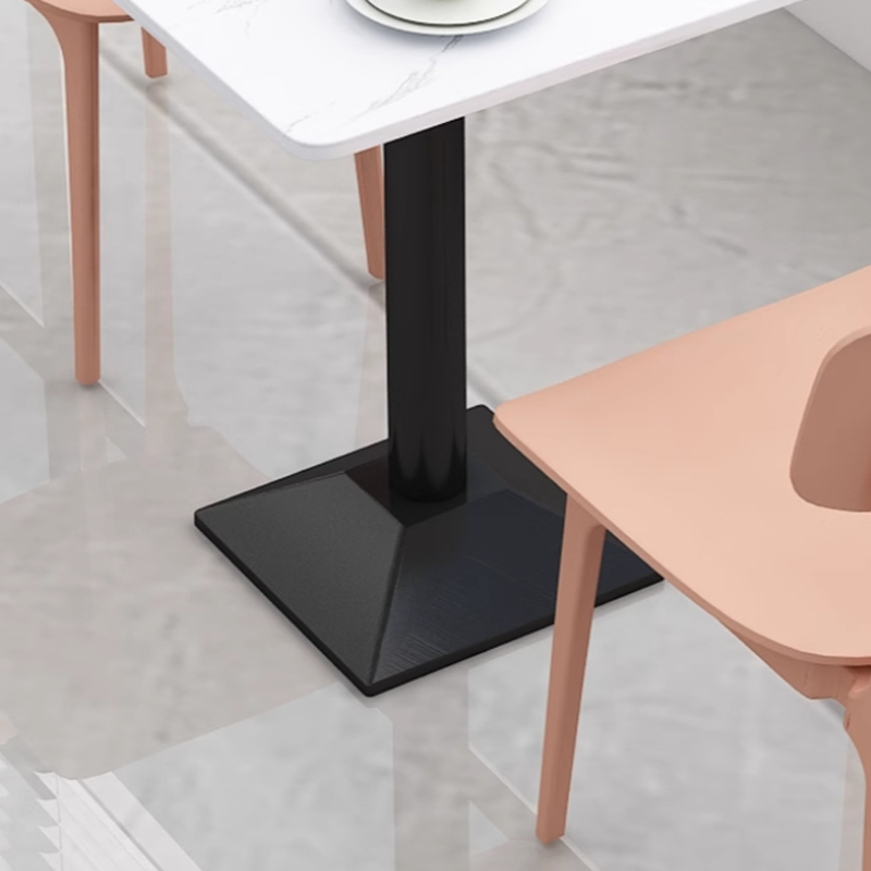 Trendy/Art Deco White Sintered Stone Dining Table, Fixed Mechanism, Seats 2, Scratch-immune - image 14