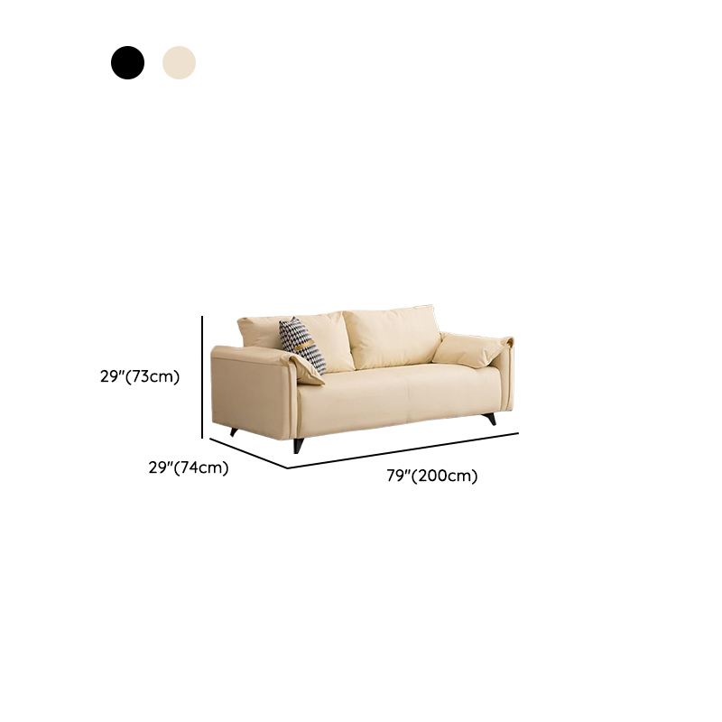 Modish Standard Sofa in Coal/Dove Grey/Off-White with 1 Pillow - image 18