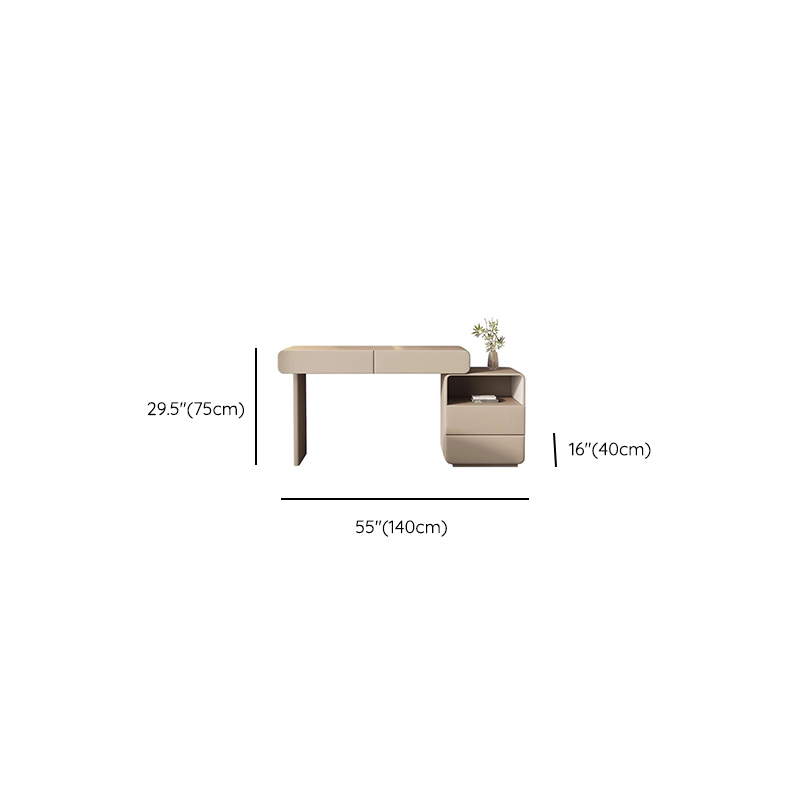 Multi-Purpose Tan Vanity Set with Lighting, Push-Pull, Adjustable Touch, and Adjustable Brightness - image 9