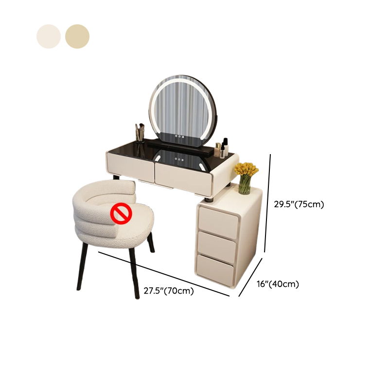 Trendy Standard/Small Vanity Set with Light Up Mirror and Adjustable Touch Lighting - image 11