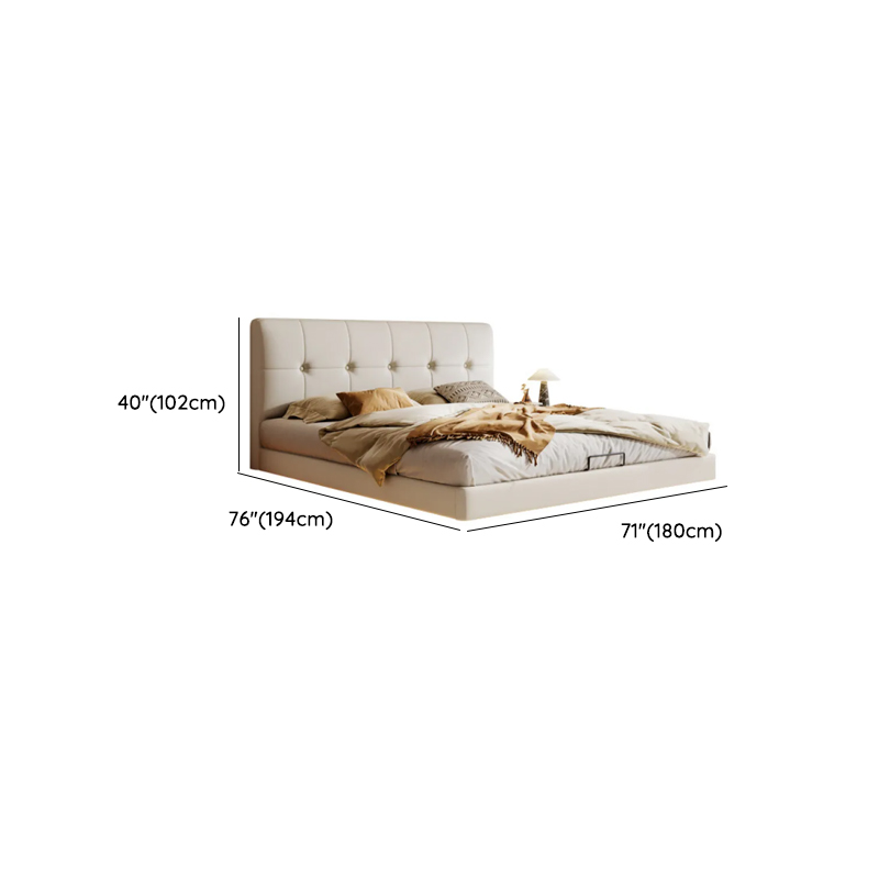 Solid Color Floating Bed with Stitch-tufted Design for Bedroom - image 13