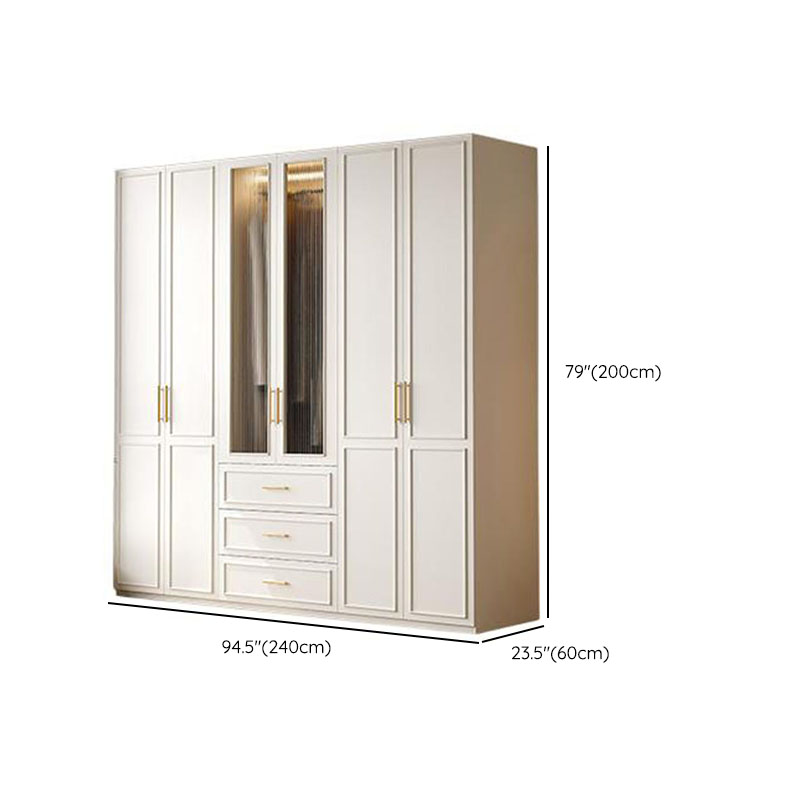 Modern Manufactured Wood Standalone Almirah with Soft Close Drawer, Soft Close Door, Interior Shelves, and Hanging Rod - image 21