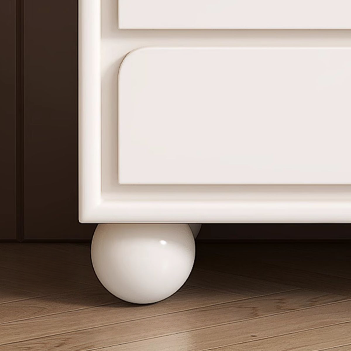 Minimalist Horizontal/Vertical Chalk Wood Bachelor Chest with Drawers - image 8