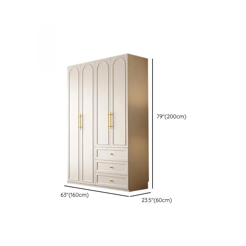 Chalk Modern Wooden Standalone Almirah with 3-Drawer/6-Drawer, Soft Close Door, and Interior Shelves - image 8