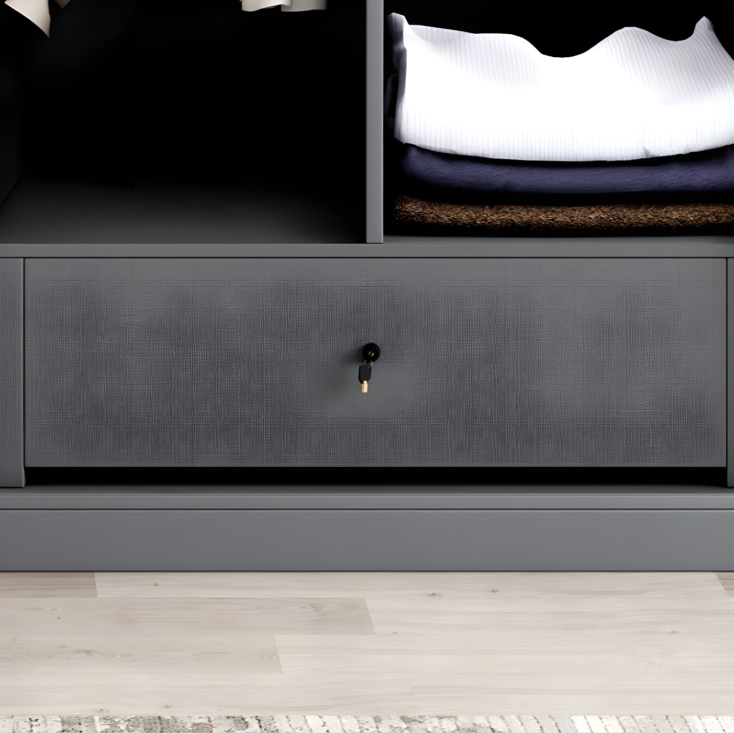 Modern Wooden Wardrobe Cabinet Bedroom Soft Close Doors Armoire - image 7