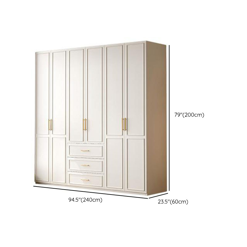 Modern Manufactured Wood Standalone Almirah with Soft Close Drawer, Soft Close Door, Interior Shelves, and Hanging Rod - image 12