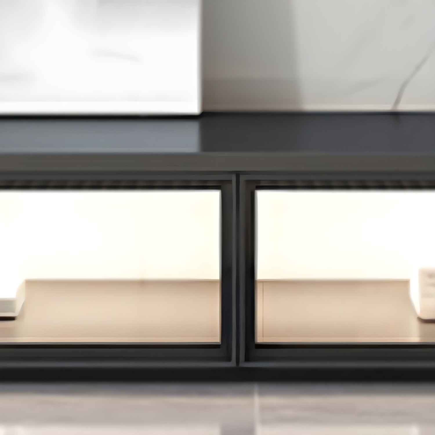 Black Modern TV Stand with Low Height and Drawers for Organized Cable Management & No Open Storage - image 6
