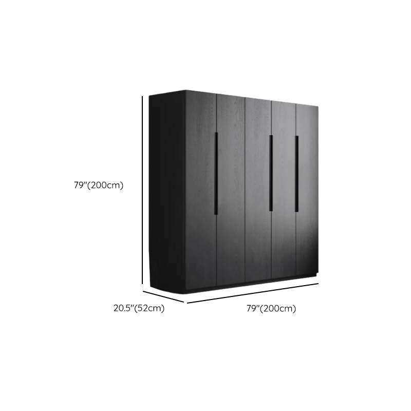 Ink Trendy Timber Wardrobe Armoire with Soft Close Drawer and Door, Interior Shelves, Clothing Rod - image 17