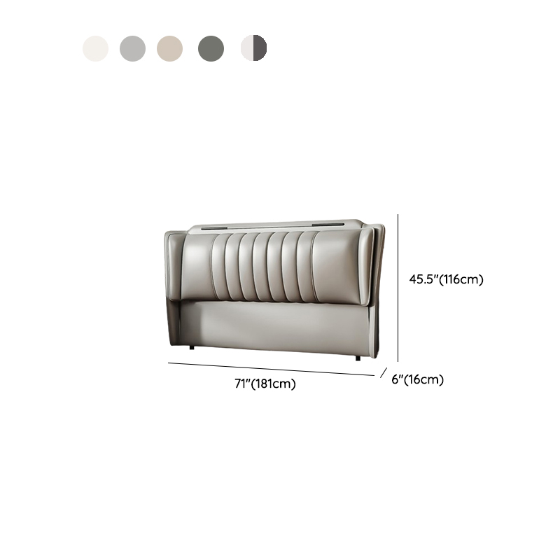 Modish Style Panel Headboard in Timber with No Distressing, Rectangle Shape for King/Queen/Full Bed, Featuring Sponge Upholstery and Standard Height - image 10