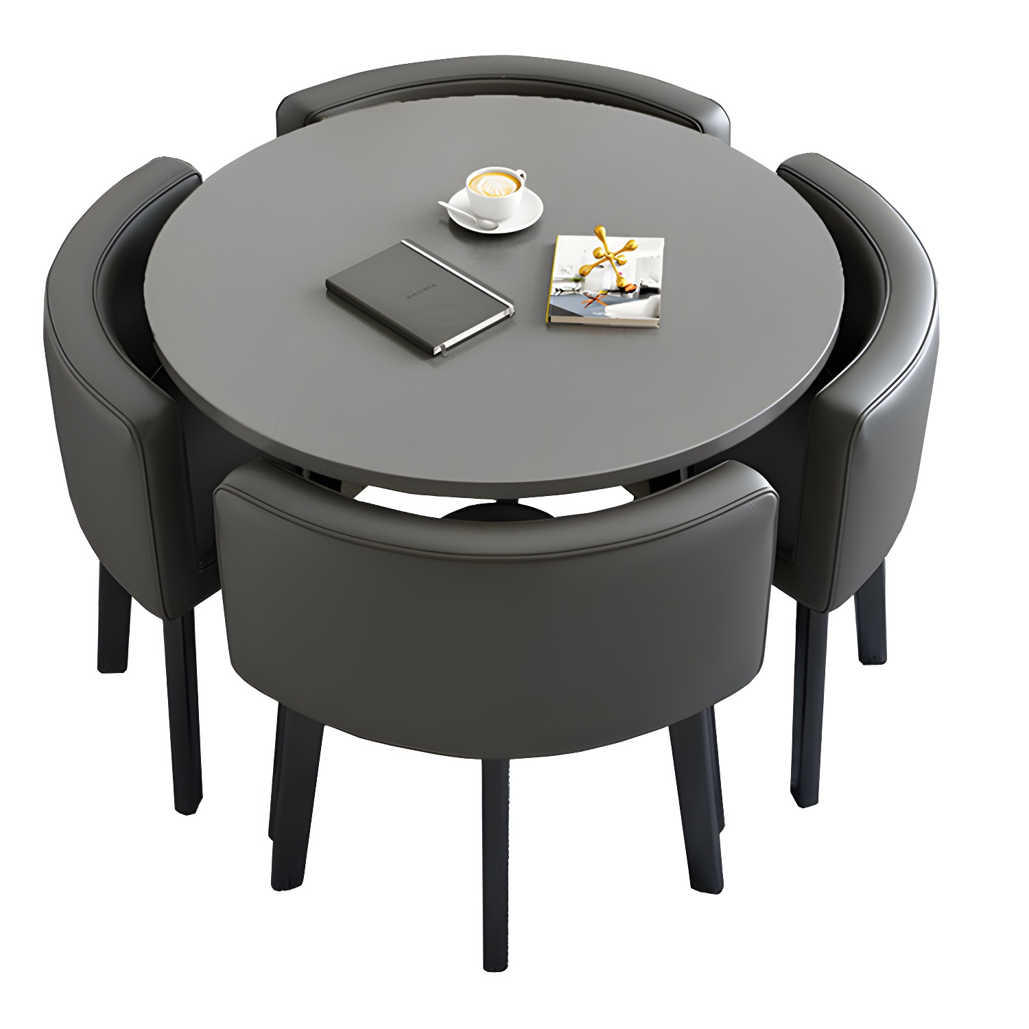 Modern Wood Dining Table Set 5 Pieces Dining Set for Home Use - image 29