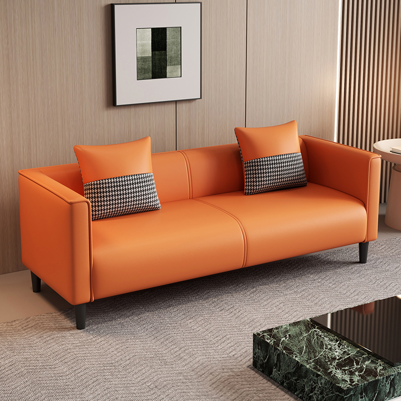 Elegant Sitting Room Sofa/Loveseat in Dove Grey, Tangerine, and Ivory with Solid and Manufactured Wood Construction - image 8