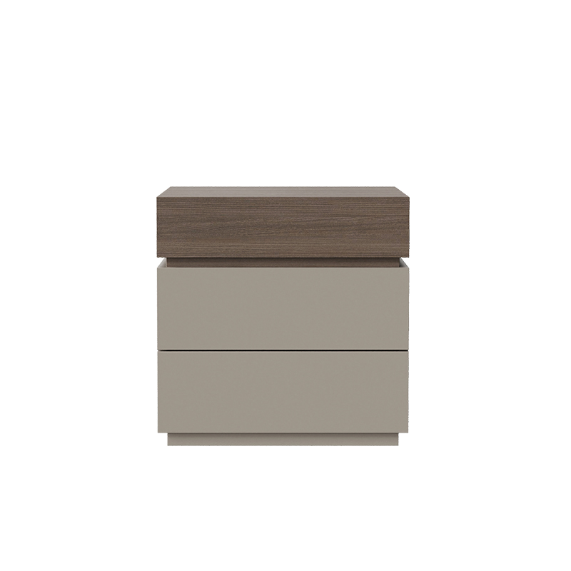 Organic Modern Nightstand With Drawer Organization Featuring 3 Drawers and Particle Board Wood Countertop - image 6