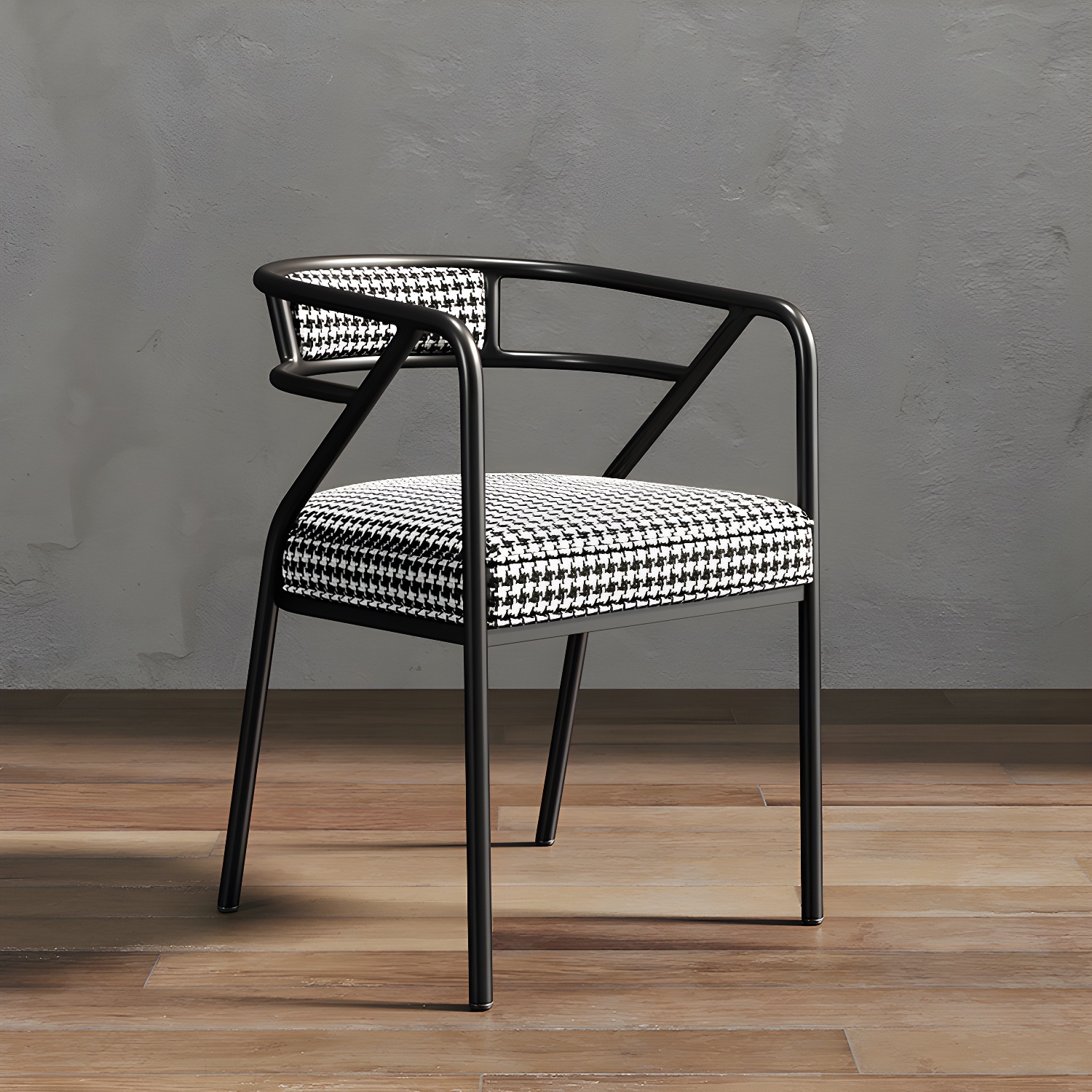 Glam Dining Chair Open Back Upholstered Dining Side Chair with Metal Legs - image 22