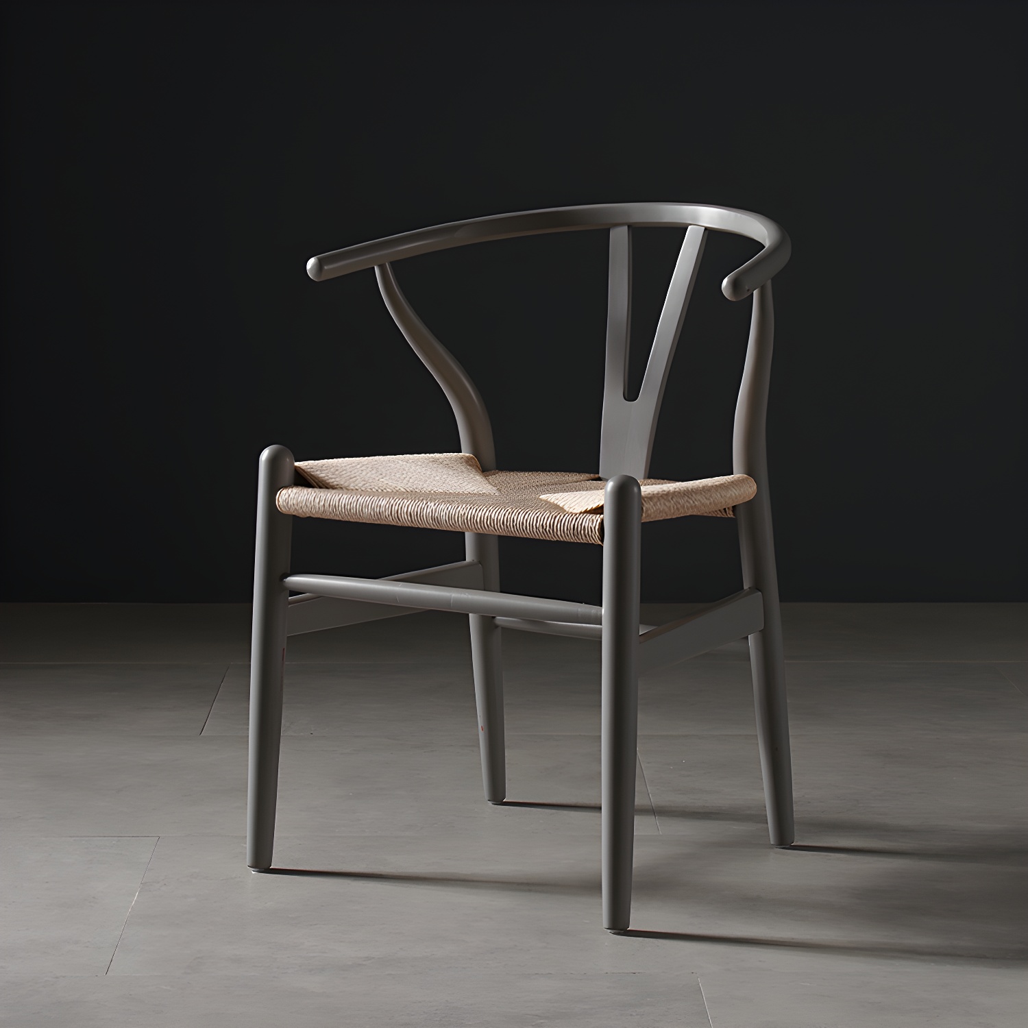 Scandinavian Style Wood Dining Chair Dining Room Wishbone Chair with Arm - image 7