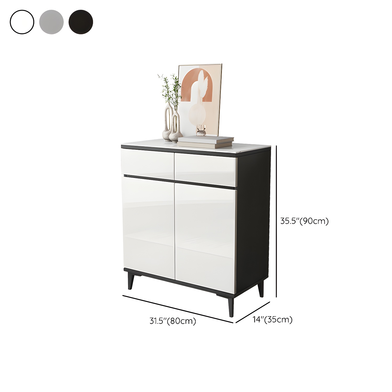 Contemporary Sideboard Cabinet with Drawer and Door for Living Room - image 19