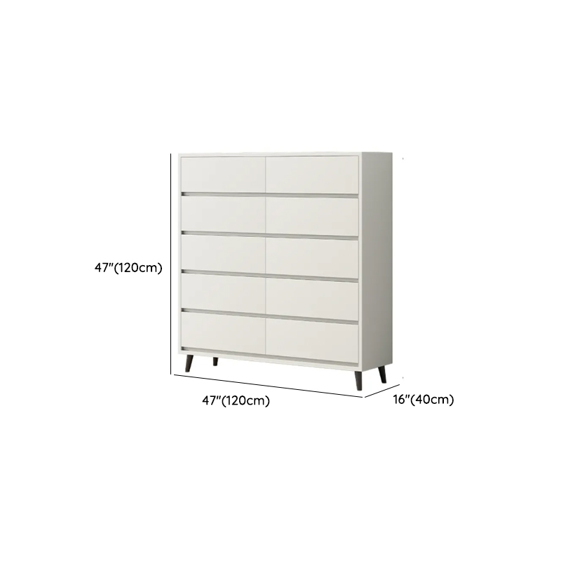 White Simple Raw Wood Console Dresser/Lingerie Chest/Bachelor Chest with 6/4/8 Drawers in Horizontal/Vertical Orientation - image 17