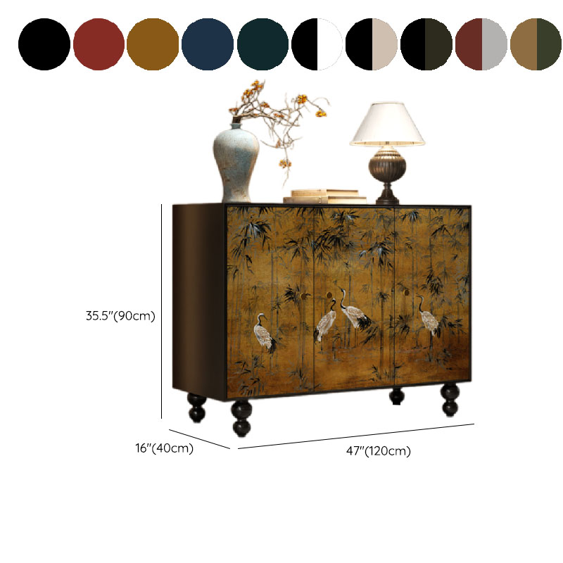 Trendy Rectangle Standalone Accent Cabinet in Ink with Manufactured Wood and Cabinet Knobs - image 18