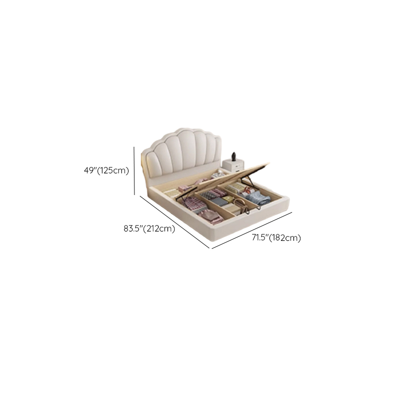 Storage Included with 3 Storage Boxes, Natural Wood Frame, Storage Drawer, Panel Headboard, and Sponge Upholstery - image 18