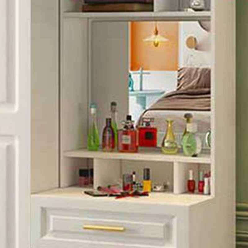 Contemporary Wood Chalk Wardrobe Closet with Interior Shelves&Clothing Rack&3-Drawer/6 Drawers/5-Drawer - image 4