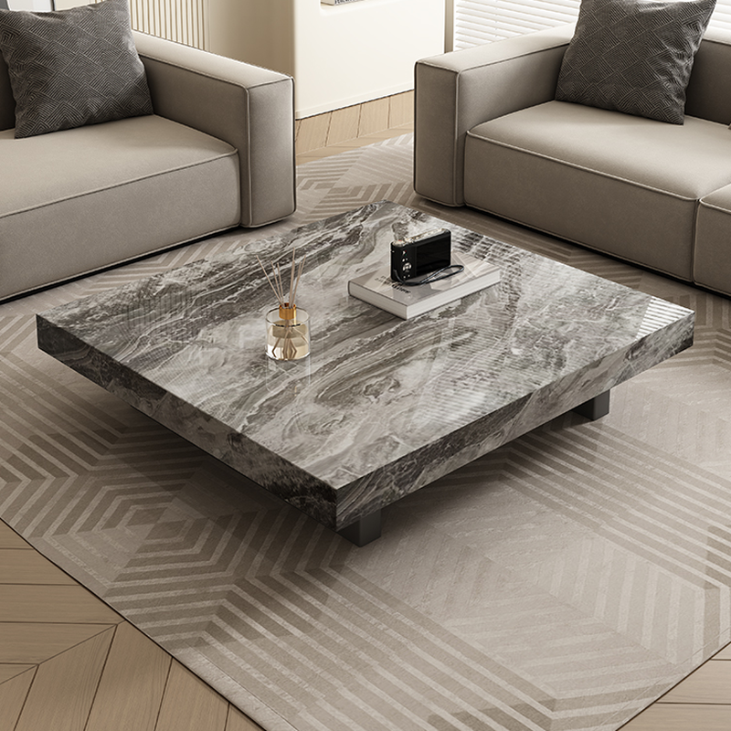 Square Board Game Coffee Table with Sled Base Suitable for Living Room Use - image 6
