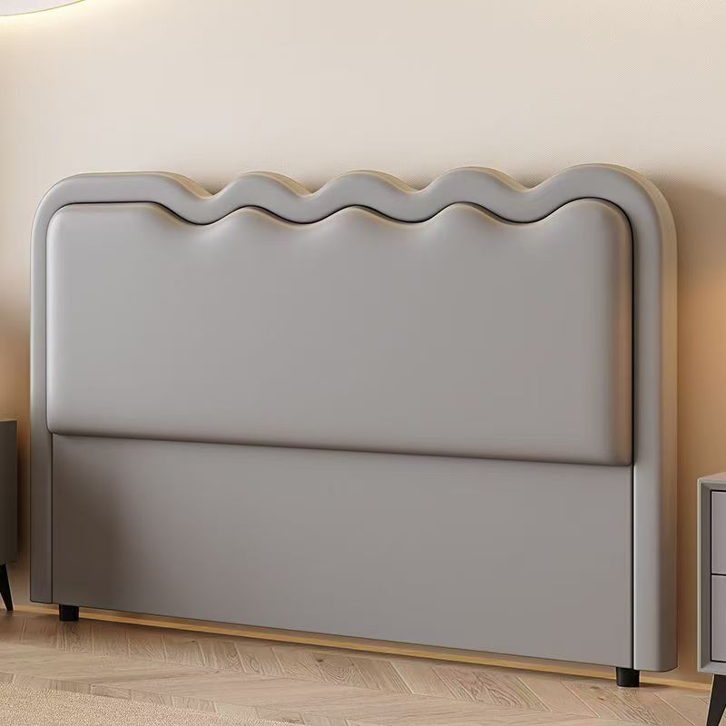 Modish Style Panel Headboard with No Distressing in Timber for King/Queen/Full Bed, Featuring Sponge Upholstery Fill, Free-standing Installation, and Standard Height - image 5