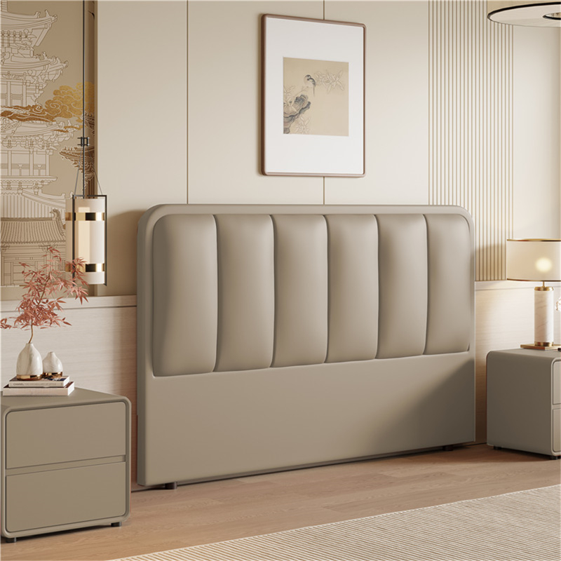Modern Simple Style Panel Headboard in Natural Wood with No Distressing, Rectangle Shape for Twin XL/Queen/California King Bed, Featuring Sponge Upholstery and Standard Height - image 5