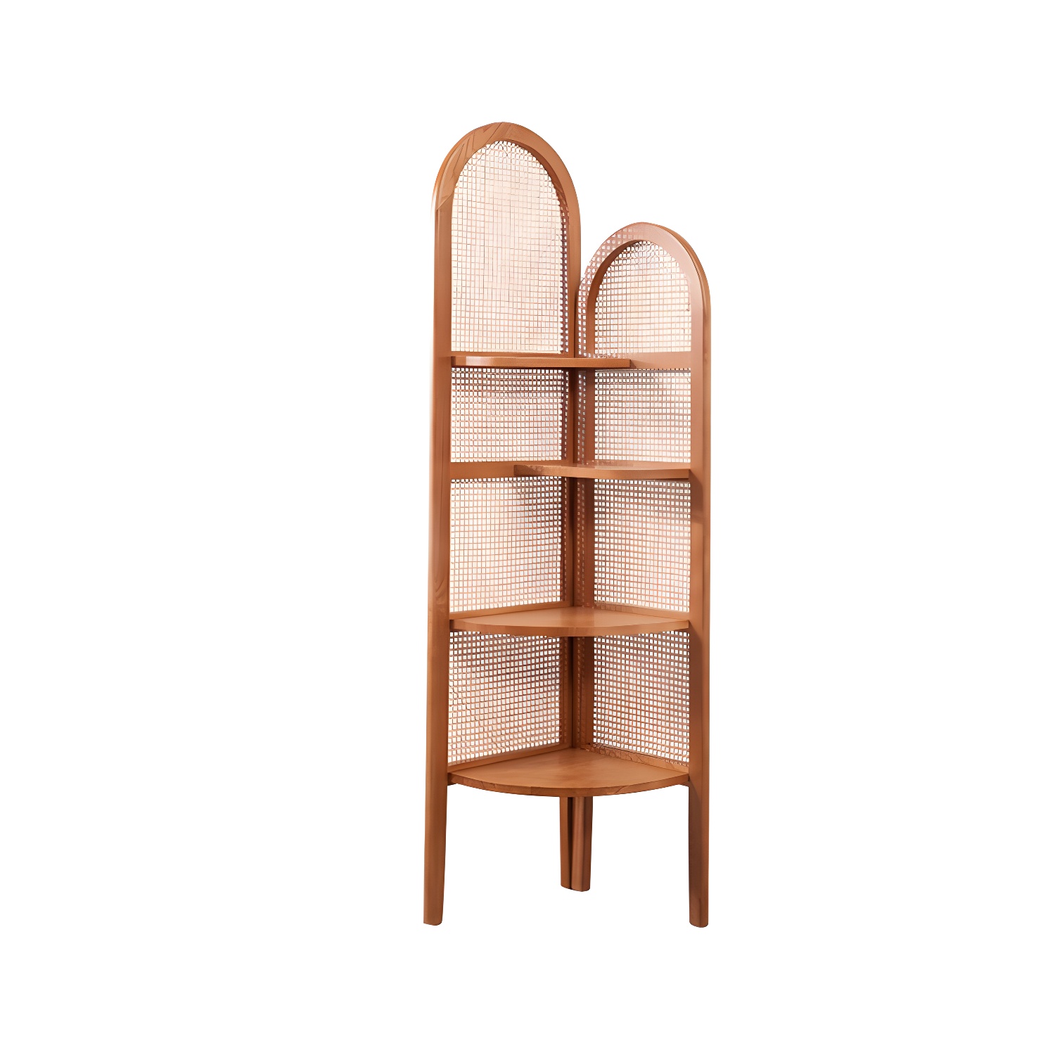 71.3" Tall Corner Chest Solid Wood Triangle Storage Cabinet with 4 Shelves - image 5