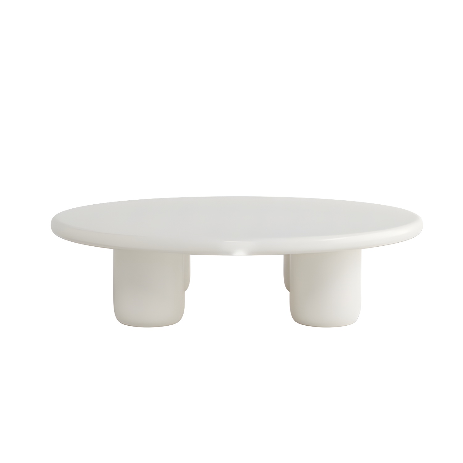 Scandinavian 4 Legs Coffee Table Round 1 Single Cocktail Table - image 10