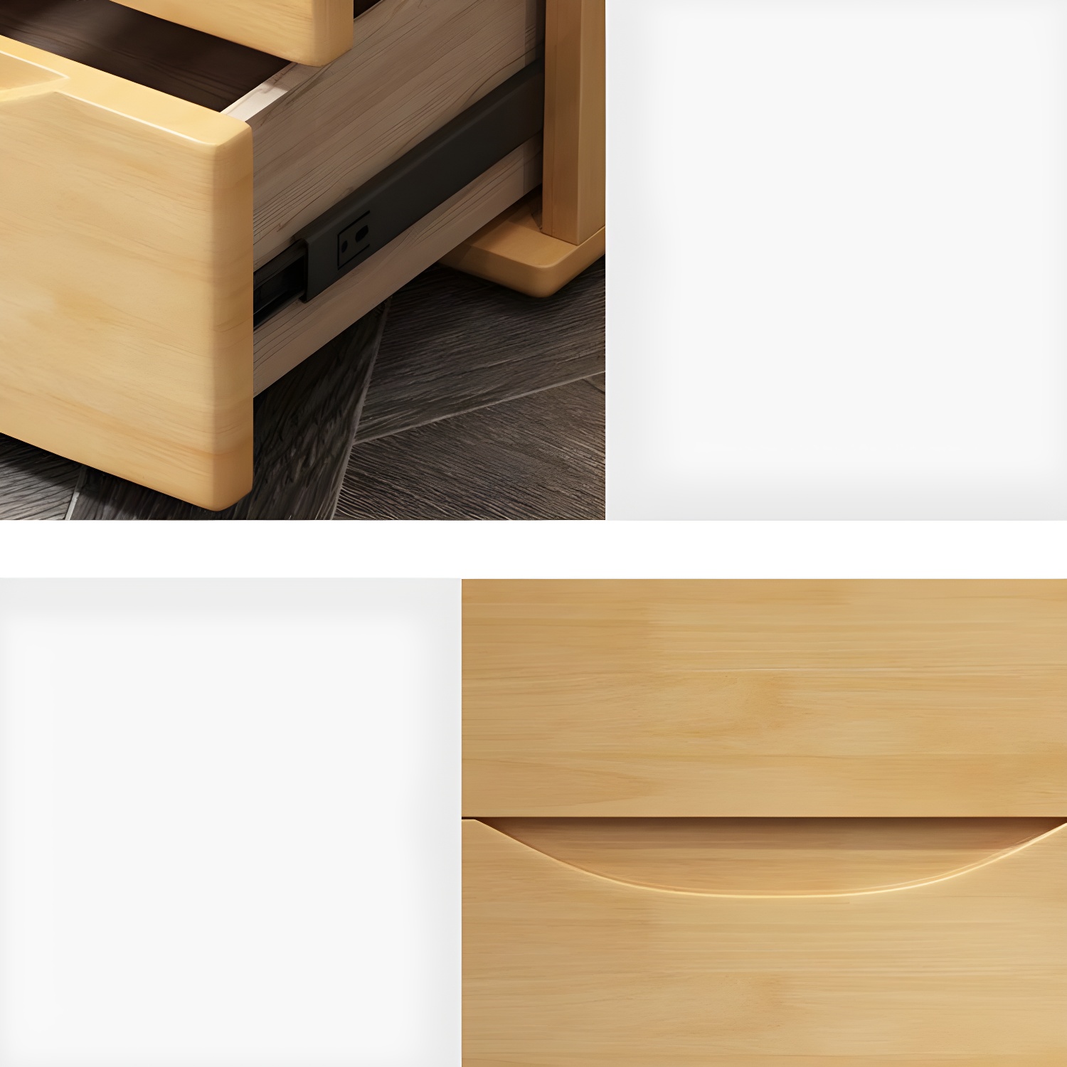 3 Drawers Contemporary Accent Table Nightstand Antique Finish Nightstand - image 11