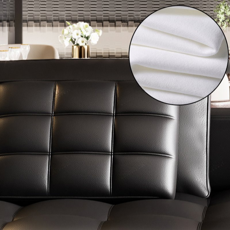 Versatile Black Sofa, Straight/L-Shape, 7-Seater, Horizontal/Right Hand Facing Orientation - image 3
