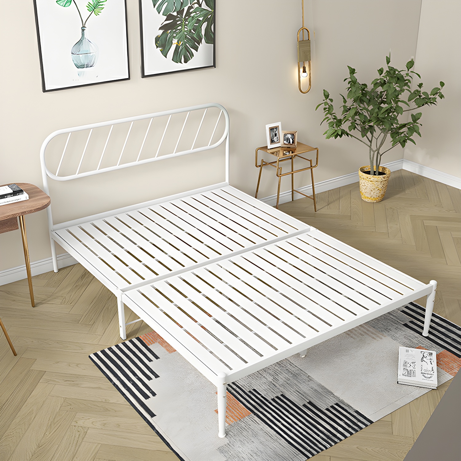 Modern Simple Style Open-Frame Panel with Metal Frame and Leg - image 14