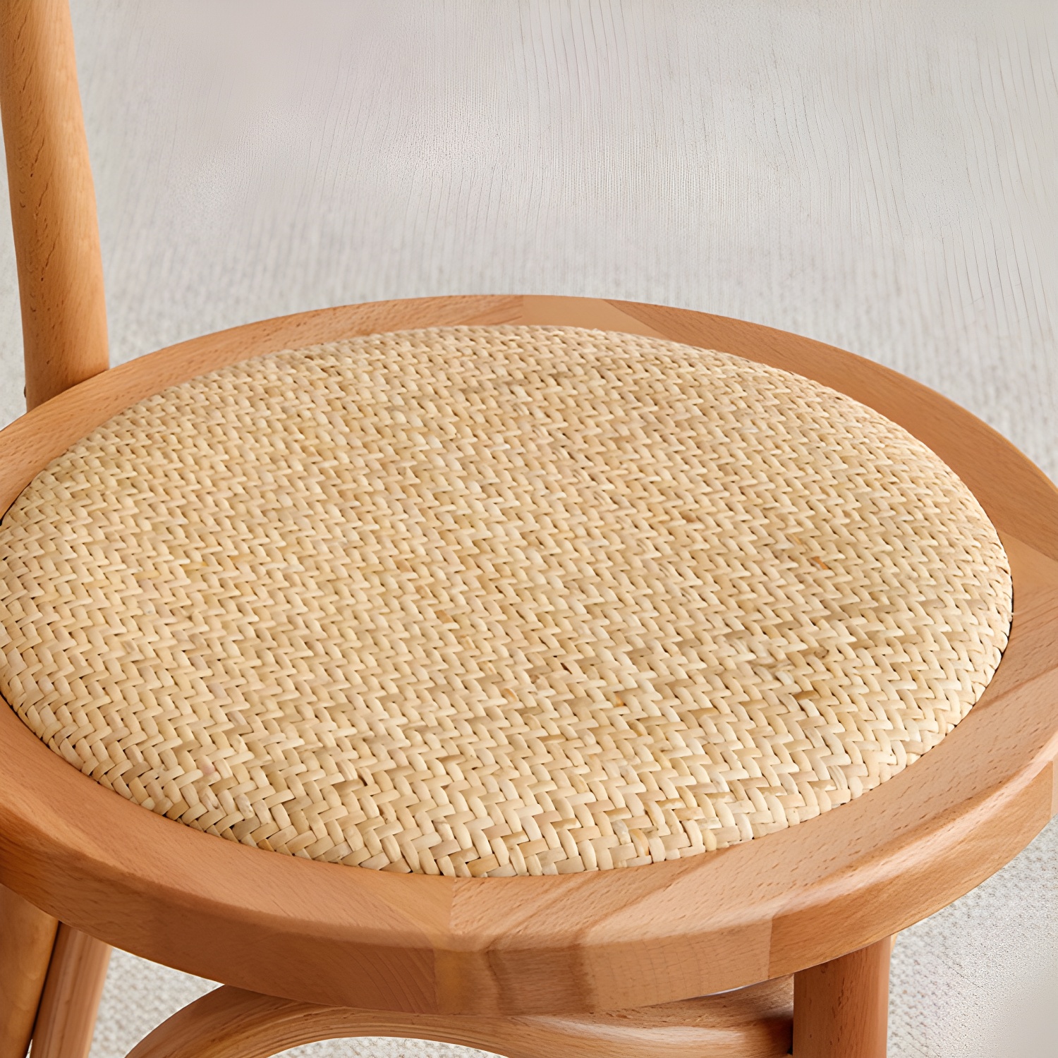 Modern Open Back Side Chair with Beech Wood Legs for Kitchen & Dining - Non-Upholstered - image 21