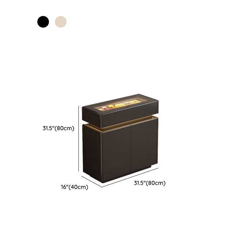 Elegant Sideboard with 8/12 Drawers, Glass Countertop, and Illuminating Lighting - image 13